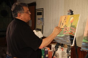 Paint and Sip, Chinese Bridge, Community Arts Center, Tamaqua, 5-16-2014 (7)