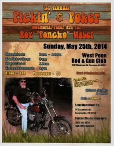 Pickin and Poker Run, Memorial Poker Run for Roy Poncho Habel