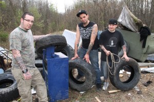 Picking Up Litter Behind Tamaqua Middle School, Tamaqua, Walker Township, 5-9-2014 (8)