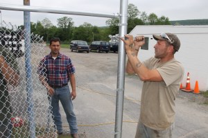 Preparing for Tamaqua's Graduation, Sports Stadium, Tamaqua, 5-29-2014 (15)