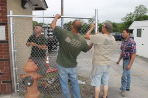 Preparing for Tamaqua's Graduation, Sports Stadium, Tamaqua, 5-29-2014 (18)