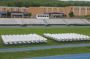 Preparing for Tamaqua's Graduation, Sports Stadium, Tamaqua, 5-29-2014 (5)