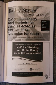Program, Reading & Berks YMCA Breakfast of Champions for Youth, Crowne Plaza, Wyomissing (45)