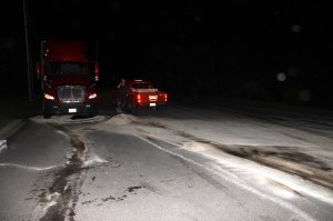 Responders Clean Up Fuel Spill from Tractor Trailer in Hometown, 5-15-2014 (27)