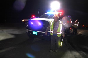 Responders Clean Up Fuel Spill from Tractor Trailer in Hometown, 5-15-2014 (28)