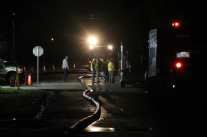 Sewer Main Blockage, Hometown, 5-16-2014 (3)