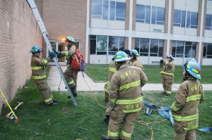 South Ward Fire Company Firefighters Training, Ropes, High School, Tamaqua (10)
