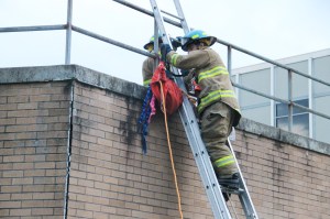 South Ward Fire Company Firefighters Training, Ropes, High School, Tamaqua (19)