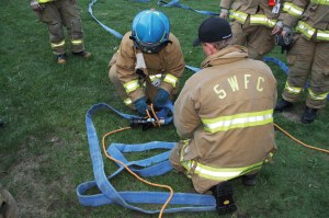 South Ward Fire Company Firefighters Training, Ropes, High School, Tamaqua (2)