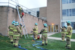 South Ward Fire Company Firefighters Training, Ropes, High School, Tamaqua (22)