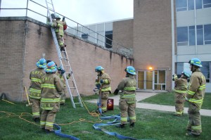South Ward Fire Company Firefighters Training, Ropes, High School, Tamaqua (23)