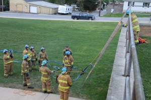 South Ward Fire Company Firefighters Training, Ropes, High School, Tamaqua (31)