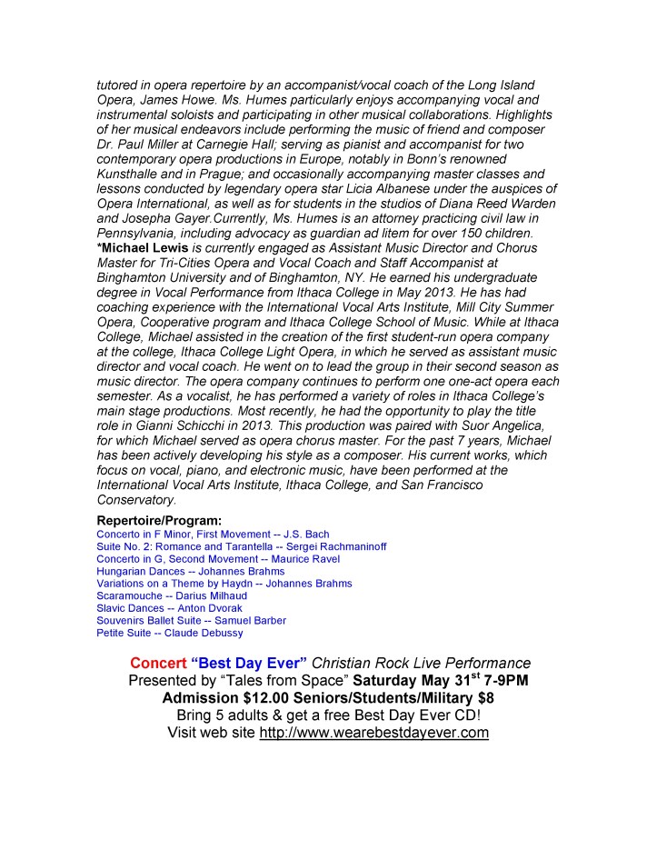 Tamaqua Community Arts Center Newsletter, 5-1-2014 (2)