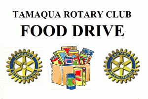 Tamaqua Rotary Club Food Drive LOGO