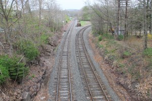Train Travels Through East Mahanoy Junction, by Old Water Tower, Barnesville, 5-10-2014 (14)