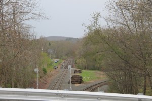 Train Travels Through East Mahanoy Junction, by Old Water Tower, Barnesville, 5-10-2014 (19)