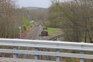 Train Travels Through East Mahanoy Junction, by Old Water Tower, Barnesville, 5-10-2014 (20)