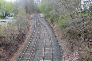 Train Travels Through East Mahanoy Junction, by Old Water Tower, Barnesville, 5-10-2014 (25)