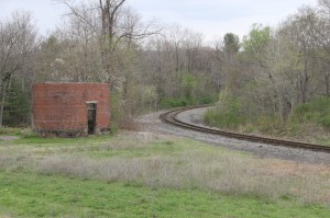Train Travels Through East Mahanoy Junction, by Old Water Tower, Barnesville, 5-10-2014 (5)