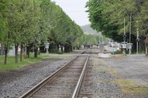 View of Train Tracks, Parallel to North Railroad Street, Tamaqua, 5-14-2014