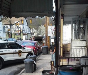 This photo was submitted to TamaquaArea.com via Facebook (TamaquaArea.com obscured the officer's face as a courtesy.)