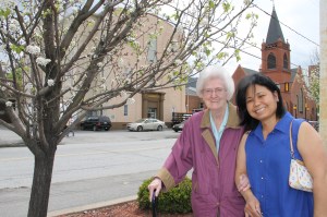 Walking Mom Home, Pine Street, Tamaqua, 5-10-2014 (11)