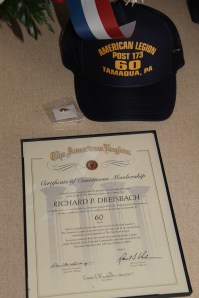 50-Year Member, Michael J. Zupko, American Legion, Tamaqua, 5-26-2014 (4)