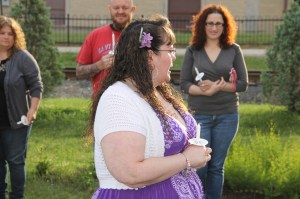 Candlelit Vigil for Angie, Angela Steigerwalt, Depot Square Park, Tamaqua, 6-14-2014 (216)