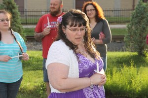 Candlelit Vigil for Angie, Angela Steigerwalt, Depot Square Park, Tamaqua, 6-14-2014 (218)