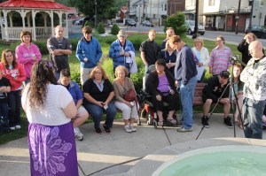 Candlelit Vigil for Angie, Angela Steigerwalt, Depot Square Park, Tamaqua, 6-14-2014 (224)