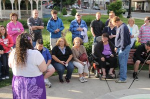 Candlelit Vigil for Angie, Angela Steigerwalt, Depot Square Park, Tamaqua, 6-14-2014 (225)