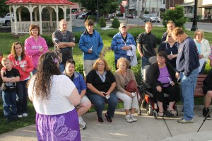 Candlelit Vigil for Angie, Angela Steigerwalt, Depot Square Park, Tamaqua, 6-14-2014 (226)