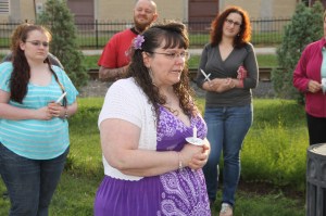 Candlelit Vigil for Angie, Angela Steigerwalt, Depot Square Park, Tamaqua, 6-14-2014 (227)