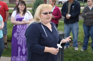 Candlelit Vigil for Angie, Angela Steigerwalt, Depot Square Park, Tamaqua, 6-14-2014 (237)