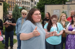 Candlelit Vigil for Angie, Angela Steigerwalt, Depot Square Park, Tamaqua, 6-14-2014 (242)