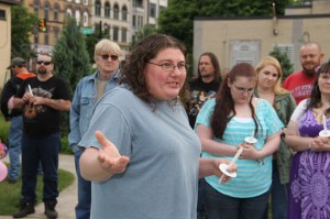 Candlelit Vigil for Angie, Angela Steigerwalt, Depot Square Park, Tamaqua, 6-14-2014 (243)