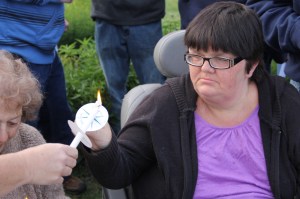 Candlelit Vigil for Angie, Angela Steigerwalt, Depot Square Park, Tamaqua, 6-14-2014 (273)
