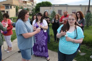 Candlelit Vigil for Angie, Angela Steigerwalt, Depot Square Park, Tamaqua, 6-14-2014 (276)