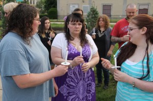 Candlelit Vigil for Angie, Angela Steigerwalt, Depot Square Park, Tamaqua, 6-14-2014 (277)