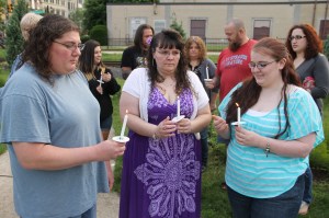 Candlelit Vigil for Angie, Angela Steigerwalt, Depot Square Park, Tamaqua, 6-14-2014 (279)