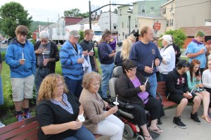 Candlelit Vigil for Angie, Angela Steigerwalt, Depot Square Park, Tamaqua, 6-14-2014 (281)