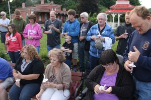 Candlelit Vigil for Angie, Angela Steigerwalt, Depot Square Park, Tamaqua, 6-14-2014 (296)