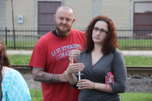 Candlelit Vigil for Angie, Angela Steigerwalt, Depot Square Park, Tamaqua, 6-14-2014 (303)