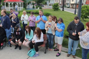 Candlelit Vigil for Angie, Angela Steigerwalt, Depot Square Park, Tamaqua, 6-14-2014 (320)