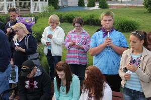 Candlelit Vigil for Angie, Angela Steigerwalt, Depot Square Park, Tamaqua, 6-14-2014 (324)
