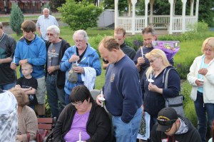 Candlelit Vigil for Angie, Angela Steigerwalt, Depot Square Park, Tamaqua, 6-14-2014 (326)