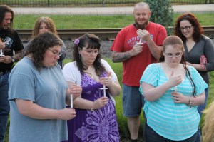 Candlelit Vigil for Angie, Angela Steigerwalt, Depot Square Park, Tamaqua, 6-14-2014 (333)