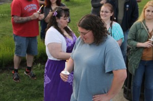 Candlelit Vigil for Angie, Angela Steigerwalt, Depot Square Park, Tamaqua, 6-14-2014 (347)