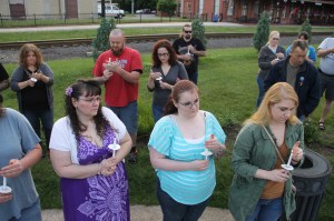 Candlelit Vigil for Angie, Angela Steigerwalt, Depot Square Park, Tamaqua, 6-14-2014 (363)