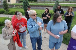 Candlelit Vigil for Angie, Angela Steigerwalt, Depot Square Park, Tamaqua, 6-14-2014 (365)